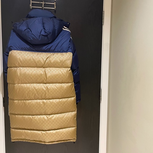 Quilted Logo-jacquard Shell Hooded Down Jacket - Picture 2 of 5